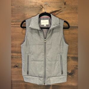 Banana Republic Gray Zipper Pocket Vest